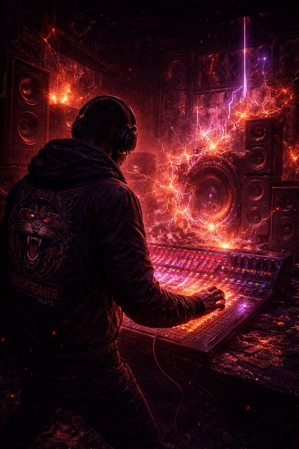 Trench Roarer wielding electrical musical resonance
